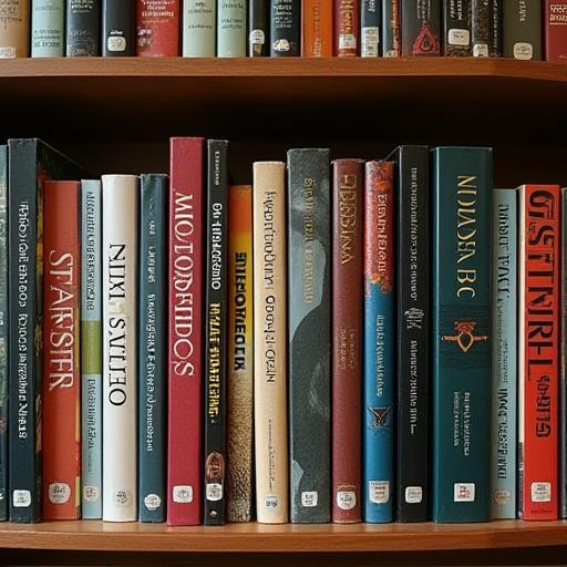 테마별로 진열된 책들